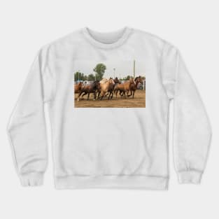 Horses in a trot Crewneck Sweatshirt